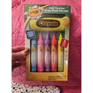 Crayola Bath Time Fun Body Wash Pen Set NWT